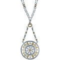 Two-tone Gold over Sterling Silver Tier Necklace