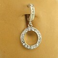 TummyToys Silver CZ 'Circle of Life' Navel Ring