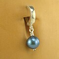 TummyToys Silver Blue Pearl Dangle Navel Ring