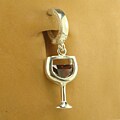 TummyToys Silver Glass of Red Wine CZ Navel Ring