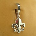 TummyToys Sliver Fleur De Lis Charm Navel Ring