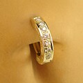 TummyToys 14k Gold 1/10ct TDW Diamond Navel Ring