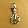 TummyToys Sterling Silver Peace Sign Navel Ring