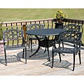 Kingston 5-piece Black Patio Dining Set