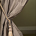 Signature Grey Taffeta Curtain Panel (50 in. x 108 in.)