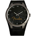 Fender Men's Gothic Rock Black Leather Watch