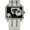 Fender Women's Black Dial White Leather Strap Watch