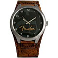 Fender Men's Gothic Rock Tan Leather Watch