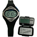 Timex Women's Marathon Black Watch and Pedometer