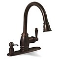 Forgee Oil Rubbed Brass Kitchen Faucet with Soap Dispenser and Gift