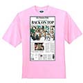Boston Celtics Boston Globe Pink T-shirt