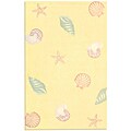 Shell Game Yellow Flannel Rug (3' 6 x 5'6)