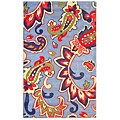 Tufted Pelagia Blue/ Red Rug (4'7 x 7'7)