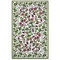 Hooked Grape Vines Wool Rug (5'3 x 8'3)
