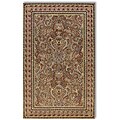 Petite Hooked Cashmere Spice Red Rug (5'3 x 8'3)