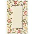 Hooked Tomato Vine Red Wool Rug (5'5 x 8'5)