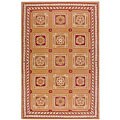 Tufted Odeon Gold Wool Rug (3'6 x 5'6)
