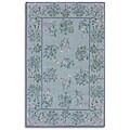 Petite Hooked Essence Blue Area Rug (5' x 8')