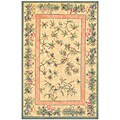 Stenciled Brown Rainforest Jute Rug (7'9 x 9'9)