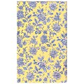 Thick-tufted Floral Val D'or Yellow Wool Rug (7'6 x 9'6)