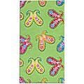 Funky Paisley in Green Flannel Rug (4'7 x 7'7)