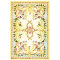 Chateau Light Yellow Flannel Rug (3'9 x 5'9)