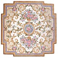 Tufted Athena Blue/ Ivory Wool Rug (7'9 x 7'9)