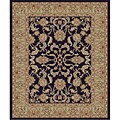 Traditional Black Ushak Rug (2'7 x 4'1)