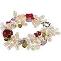 Maddy Emerson Pearl, Agate, and Amethyst Bracelet (5-6 mm)