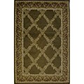 Transitional Olive Vine Rug (2'7 x 4'1 Oval)