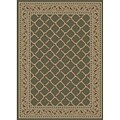 Sage Lattice Rug (2'7 x 4'1 Oval)