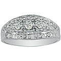 10k White Gold 1/4ct TDW Three-Stone Diamond Ring (IJ, I2)