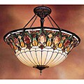 Tiffany-style Stained Glass Chandelier
