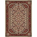 Ivory Floral Traditional Rug (2'7 x 4'1)