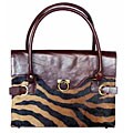 Handmade Zebra Print Classic Handbag (Colombia)