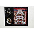Los Angeles Angels Baseball Picture Clock