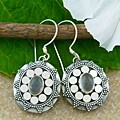 Sterling Silver Moonstone Earrings (Indonesia)