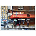 Frank Hanavan 'Oyster Bar' Framed Canvas Art
