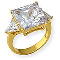 Simon Frank 14k Yellow Gold Overlay CZ Ring