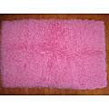 Premium Flokati Pink Wool Rug (5' x 8')