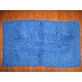 Premium Flokati Black Wool Rug (5' x 8')
