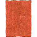 Premium Flokati Orange Wool Rug (5' x 8')