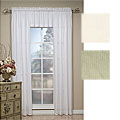 Lilly Self Striped Sheer Window Panels (84 in. x 90 in.)