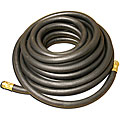 Black Rubber 25-foot Hose with Heavy Duty Couplings