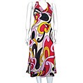 Mar-2 Women's Knee-length Sleeveless Print Dress