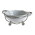 Ceramic Serving Bowl on Metal Tie-up Stand