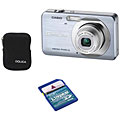 Casio EX-Z80-KIT1-SR 8MP Silver Camera Kit