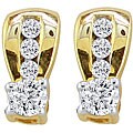 10k Yellow Gold 1/6ct TDW Diamond Earrings (IJ, I2)