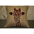 Nairobi Giraffe Beaded Pillow