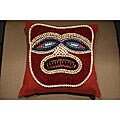 Tanzania Beaded Mask Pillow